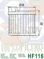 Filtro de aceite HIFLOFILTRO - HF116 - Imagen 4